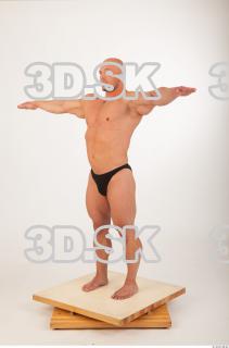 Whole body modeling swim suit photo reference of Sebastian 0052